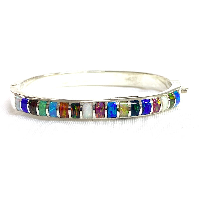 Multicolor Opal Cuff Bracelet