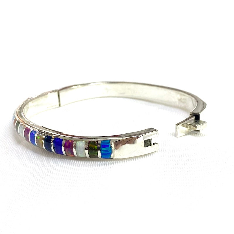 Multicolor Opal Cuff Bracelet