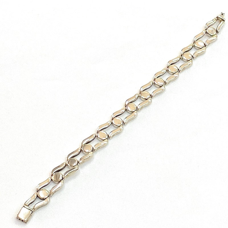 Beautiful Flat Silver Bracelet