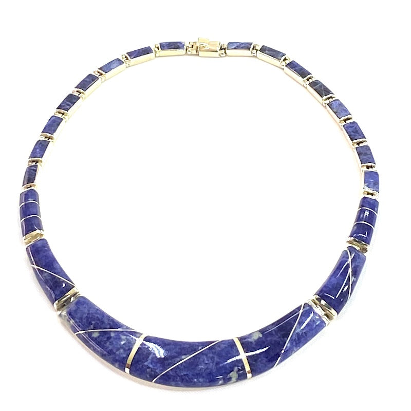 Gorgeous Sodalite Silver Necklace